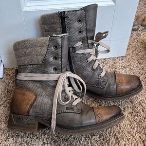 Rieker combat boots 6.5/ 37